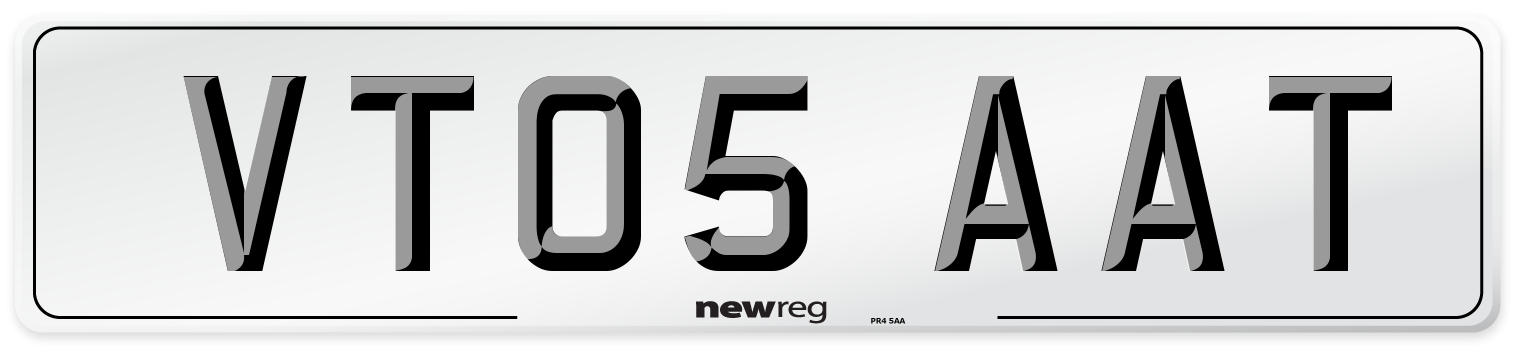 VT05 AAT Number Plate from New Reg